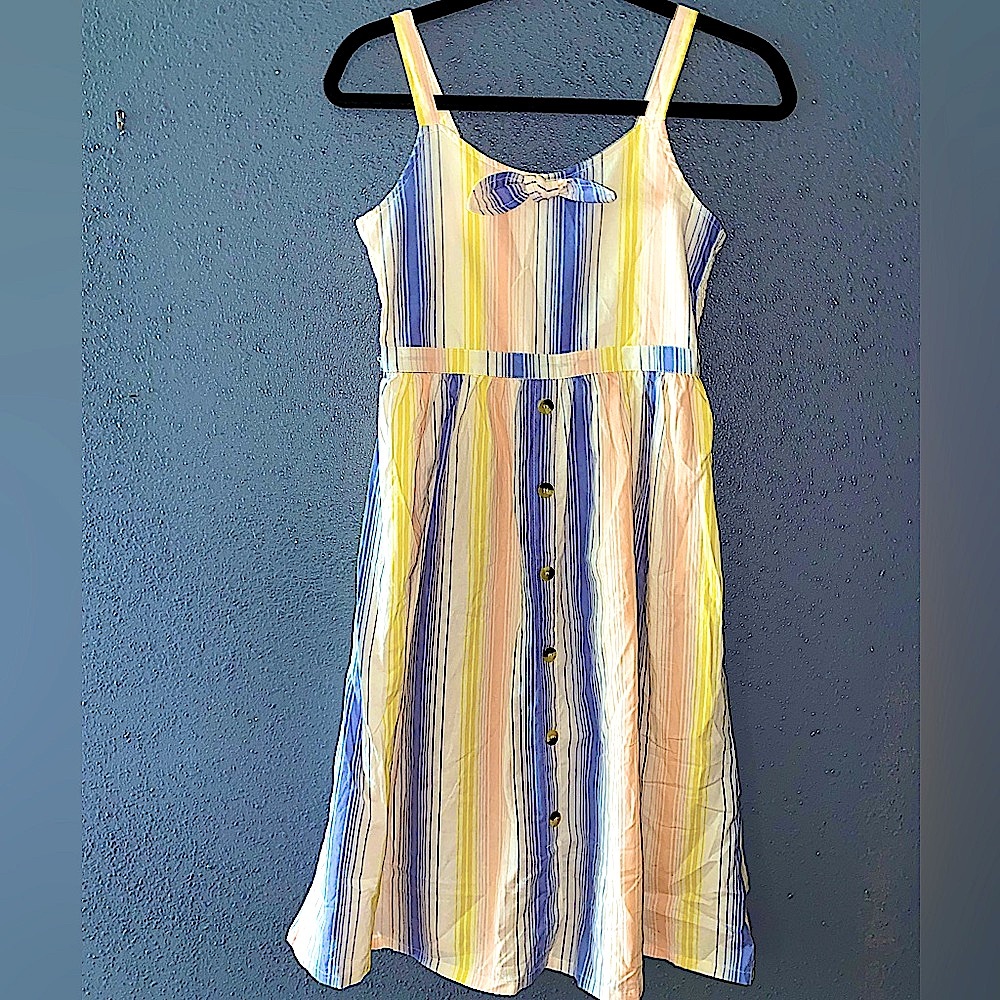 NWT Girl’s JESSICA SIMPSON Large Color Striped Dress